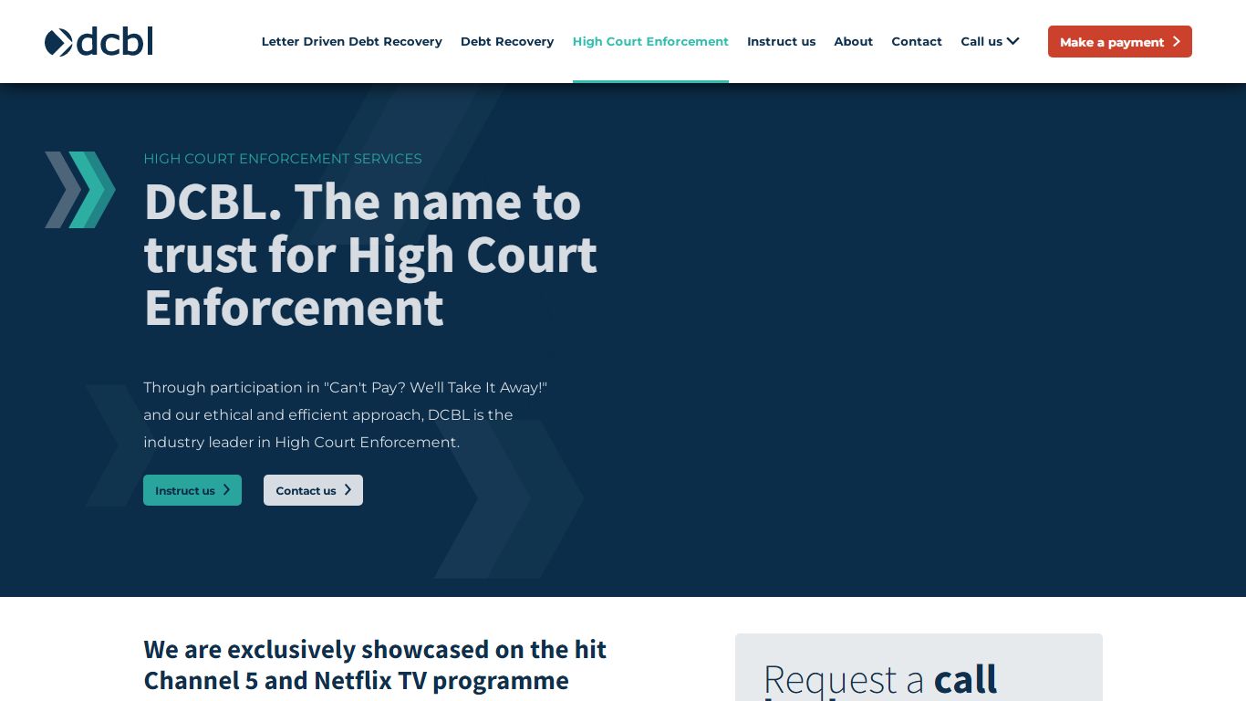 High Court Enforcement Services | As Seen On TV | DCBL